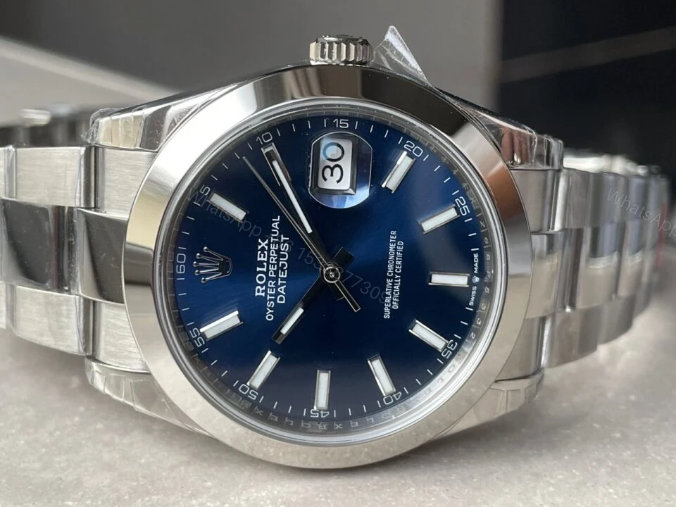 View 10 of VSF Factory 1:1 Rolex DateJust 41 126300 904L SS Best Edition Blue Dial VS3235