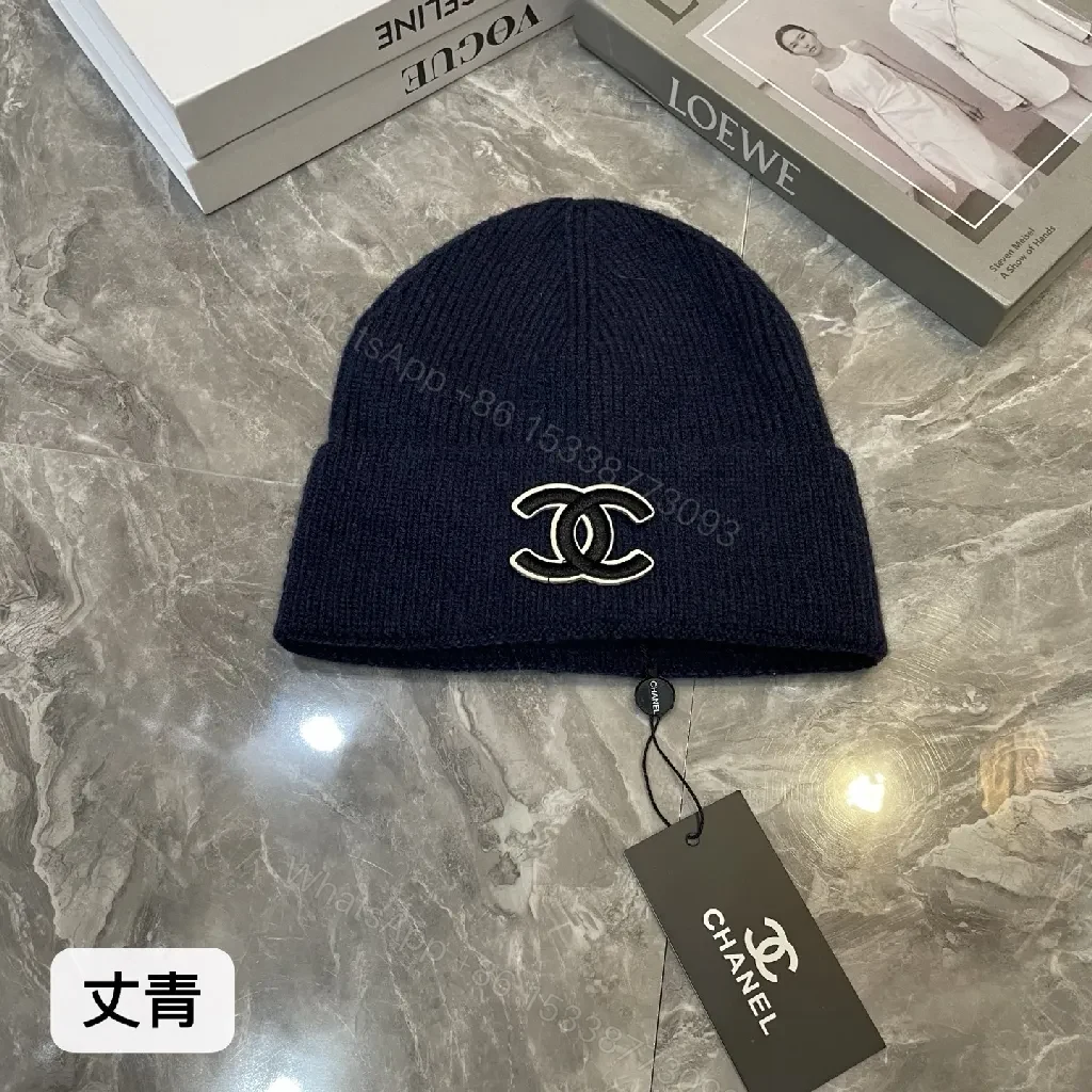 View 6 of Colorful Knit Beanie with Luxe Logo Emblem
