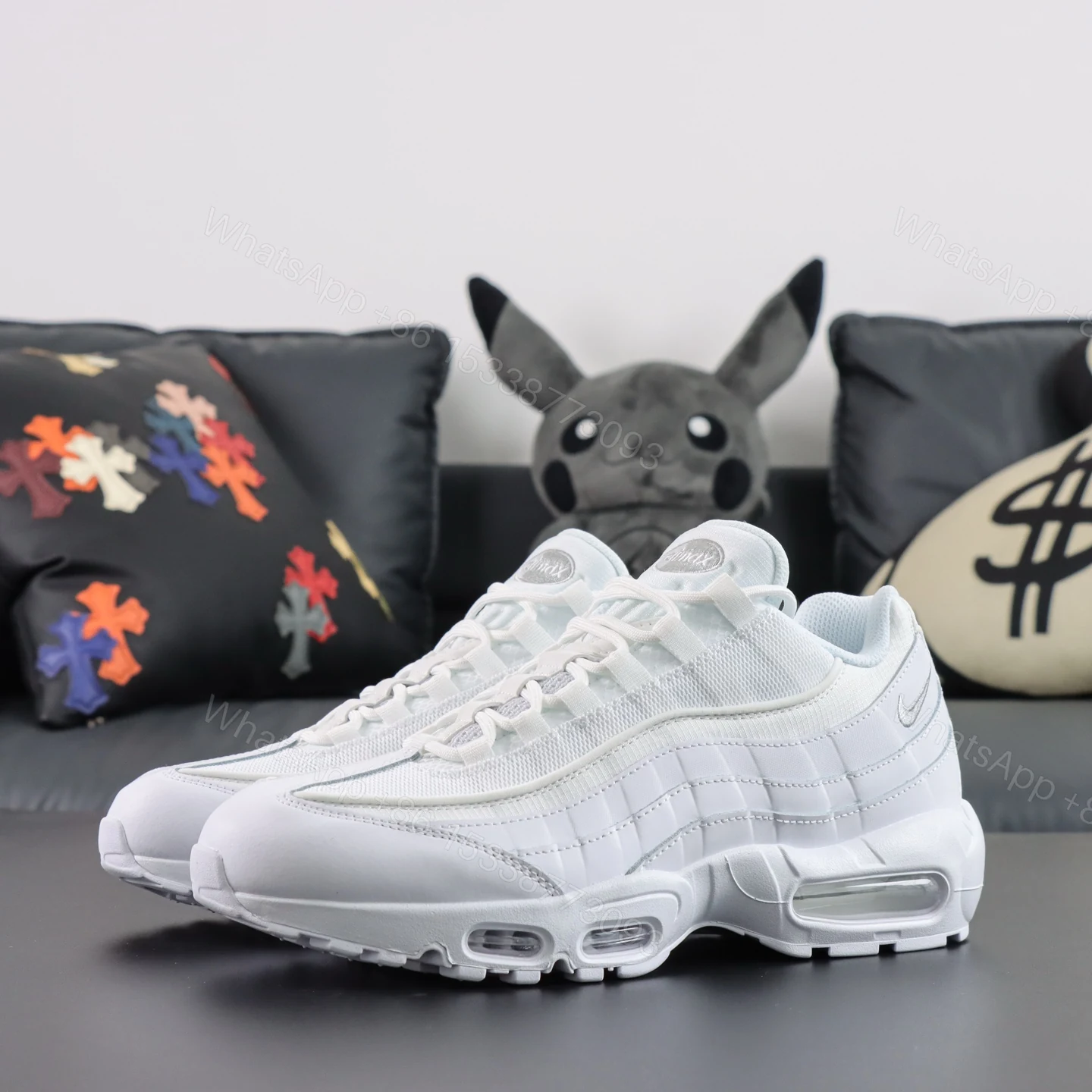 View 8 of Nike Air Max 95 Comme des Garcons White Reps