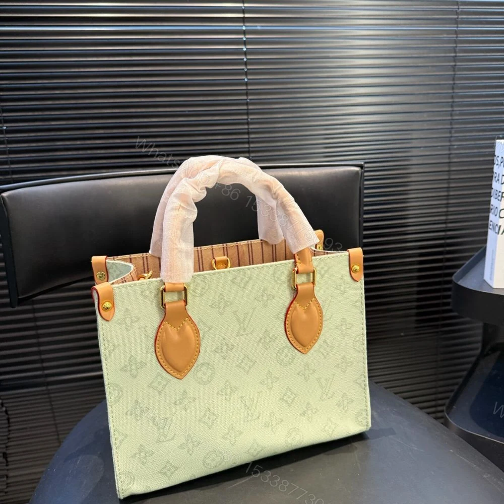 View 5 of Louis Vuitton Onthego PM Monogram Origine Vert Asnières 25Cm