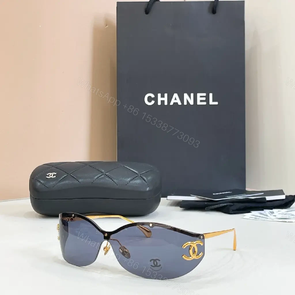 View 10 of Black Gold-tone Shield Sunglasses Oversized Luxe Sport Gradient Purple Lenses