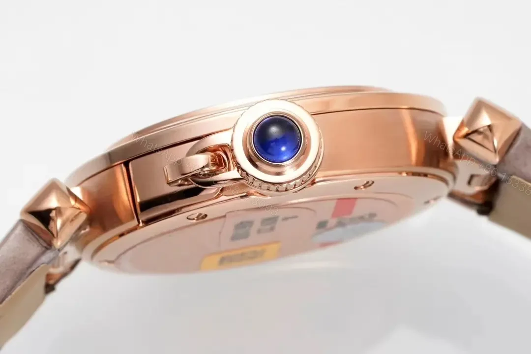 View 6 of GF Factory Cartier Pasha de Cartier Women’s Watch, Rose Gold, 30mm, Leather Strap, QuickSwitch System