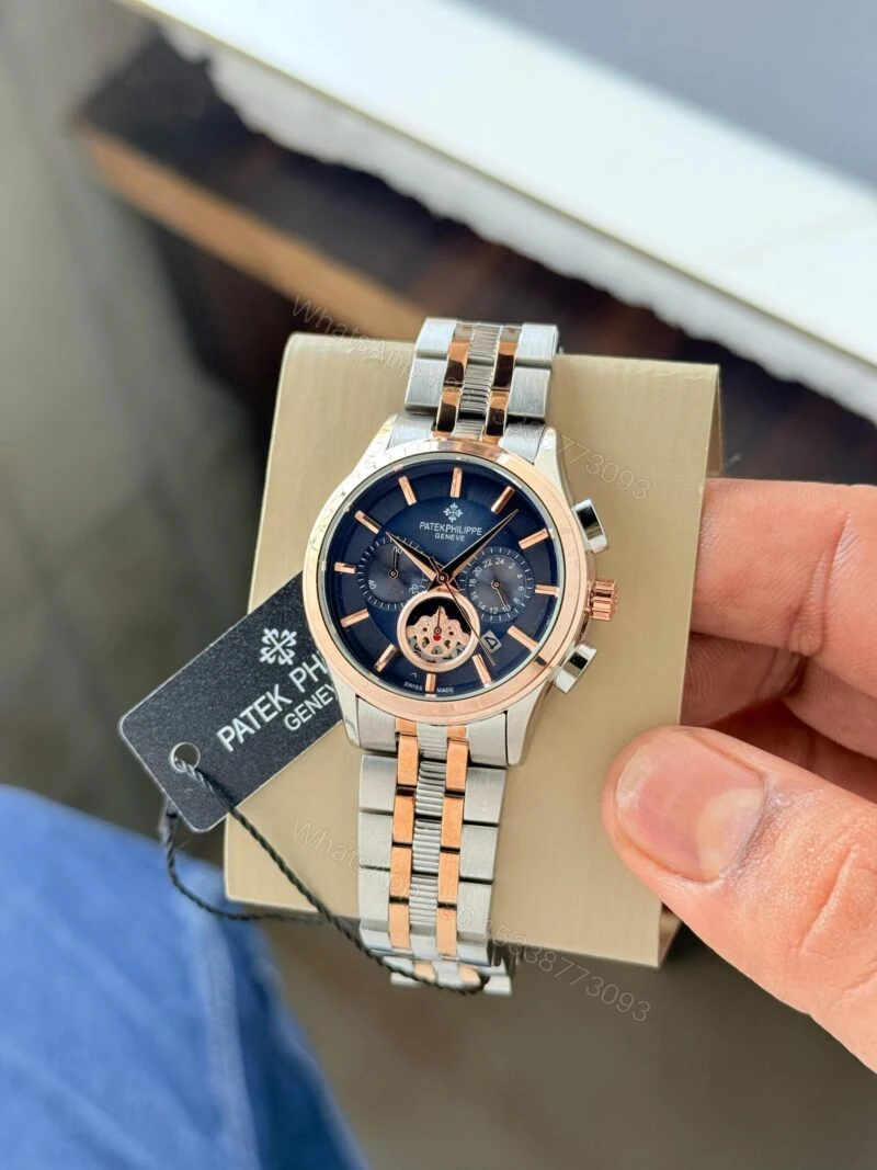 Patek Philippe Chronograph 36MM Blue Dial Stainless Steel — view 1