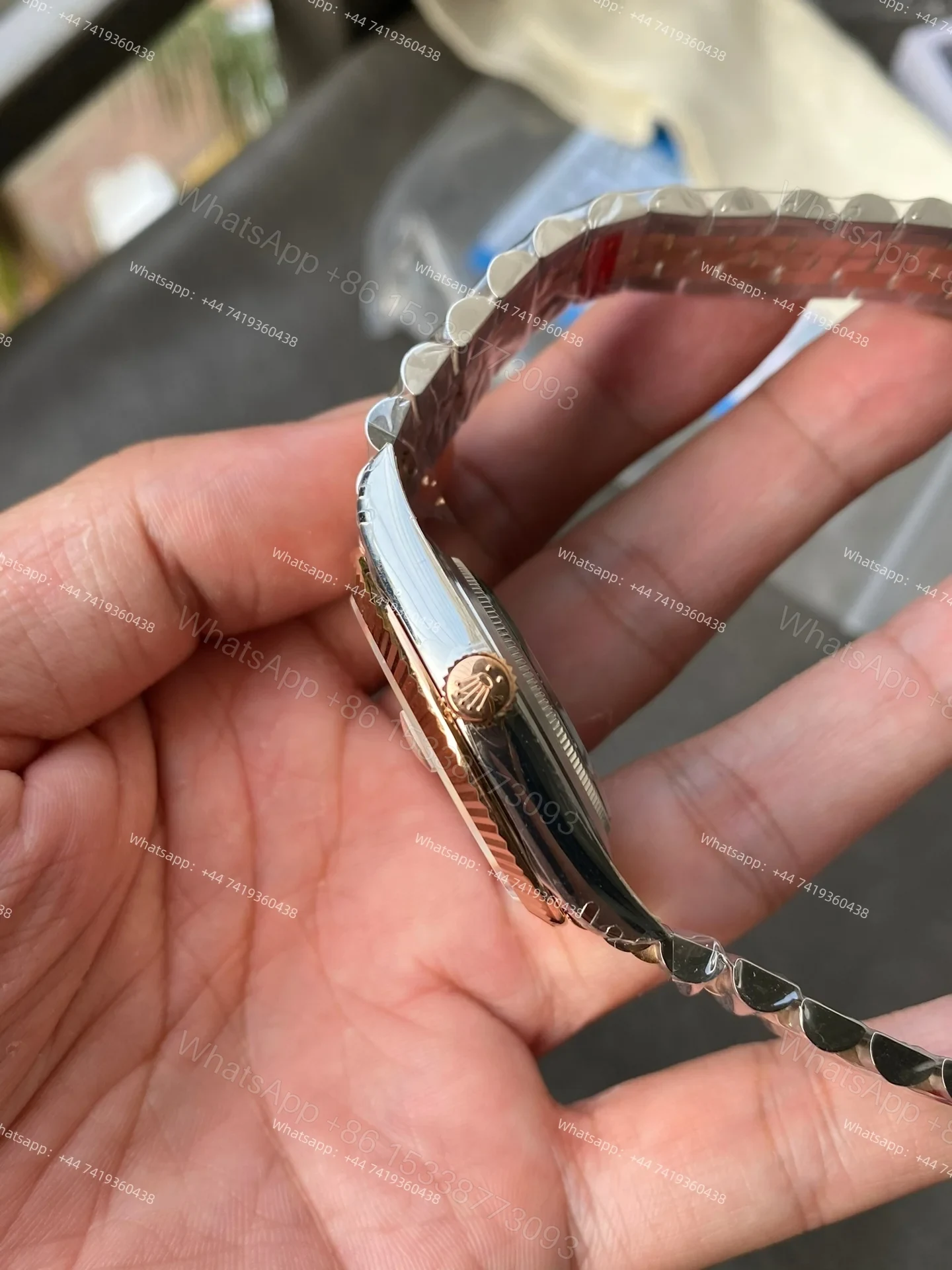 View 6 of Rolex Datejust M126331-0010 1:1 Replica Eternal Rose Gold Jubilee 41MM 3235 Movement Super Clone Watch