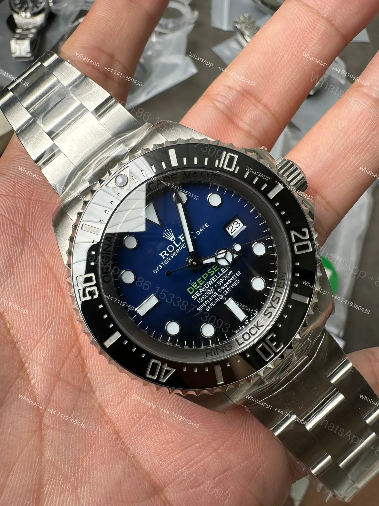 View 5 of Rolex Deepsea Sea-Dweller M126660-0002 1:1 Replica D-Blue Dial 44MM 3235 Movement Super Clone Watch