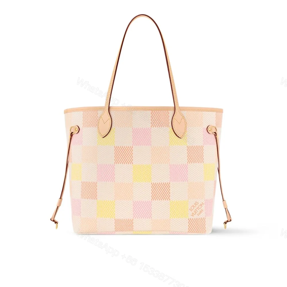 Louis Vuitton Neverfull MM Damier Canvas Peach 31Cm N40668 — view 1