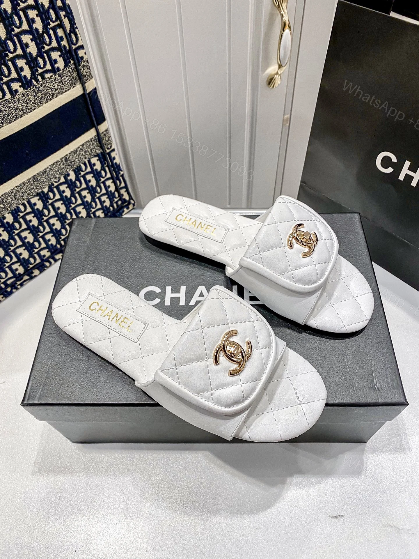 View 7 of Chanel White Slipper