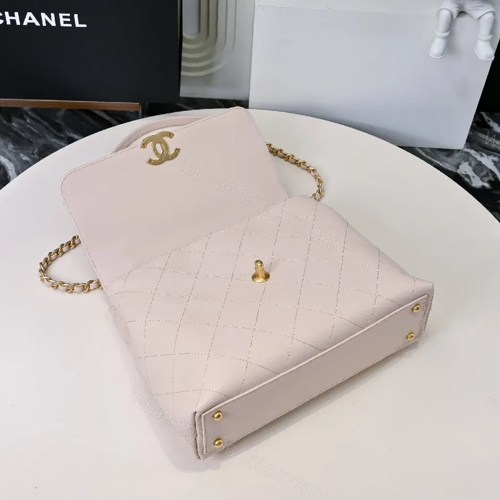 View 7 of Quilted Leather Mini Flap Bag: Timeless Glamour Accessory