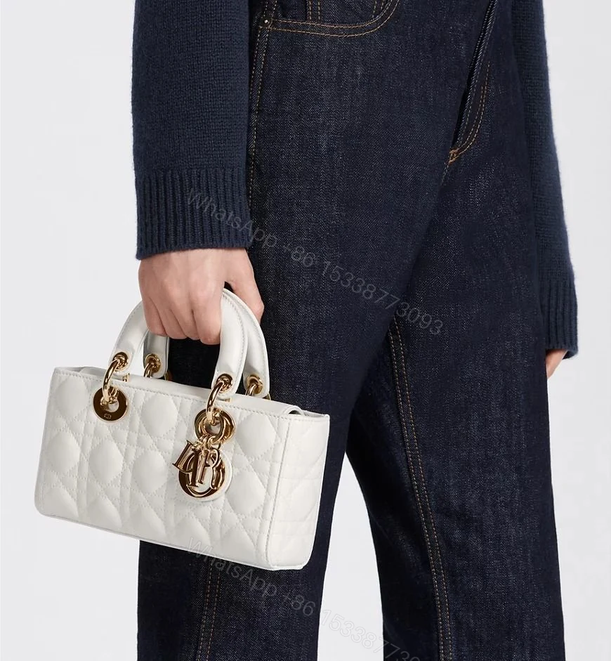 View 3 of Christian Dior Medium Lady D-Joy Bag In Lambskin First Copy | AAA+ Replica Designer Bag