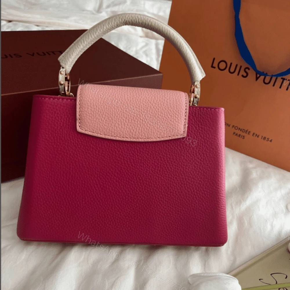 View 4 of Louis Vuitton Capucines Dark Pink 27Cm M20845