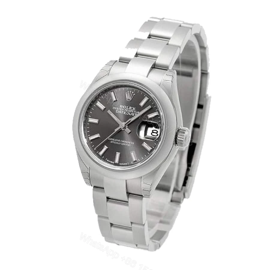 View 2 of Rolex Datejust 41 126334 Super Clone: Steel Fluted Bezel Dark Grey Dial