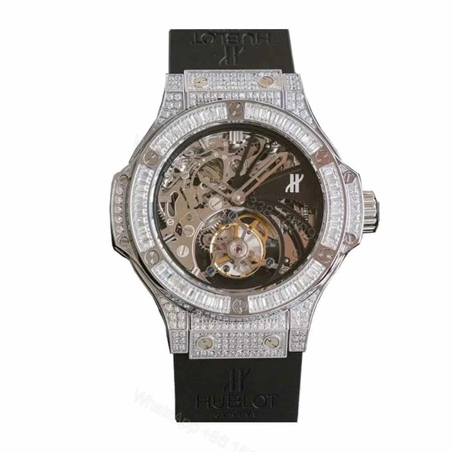 Skeleton Diamond Watch Super Clone — view 1