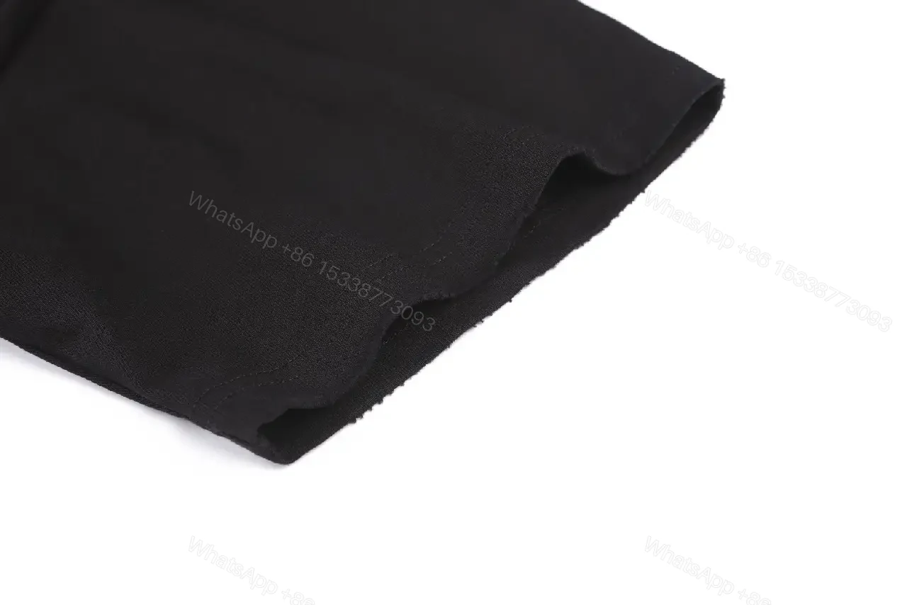 View 3 of Black Fabric Casual Oversized Tee Distressed BALENCIAGA Logo T-Shirt