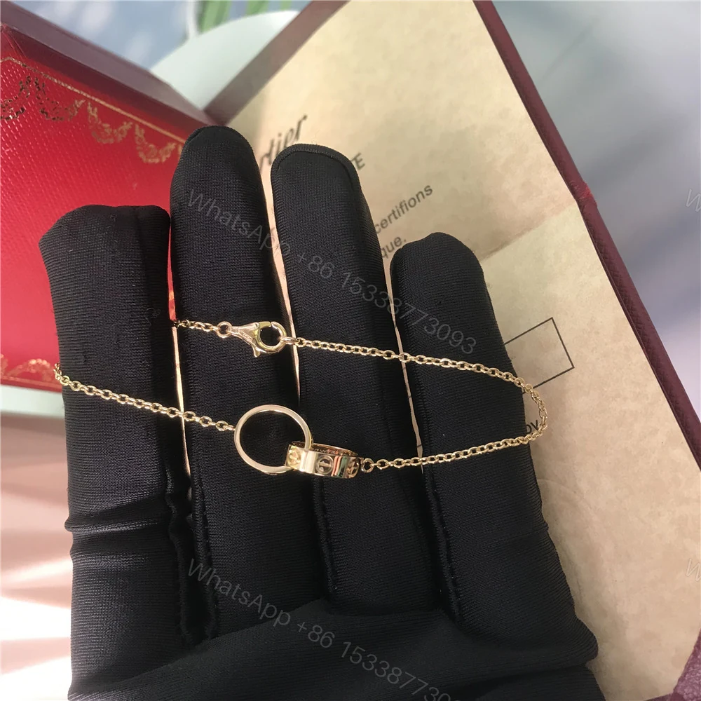 View 4 of Inspired Cartier Love Link Bracelet Yellow Gold B6027100