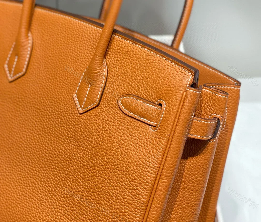 View 8 of HN 30 BROWN TOGO LEATHER SILVER HARDWARE
