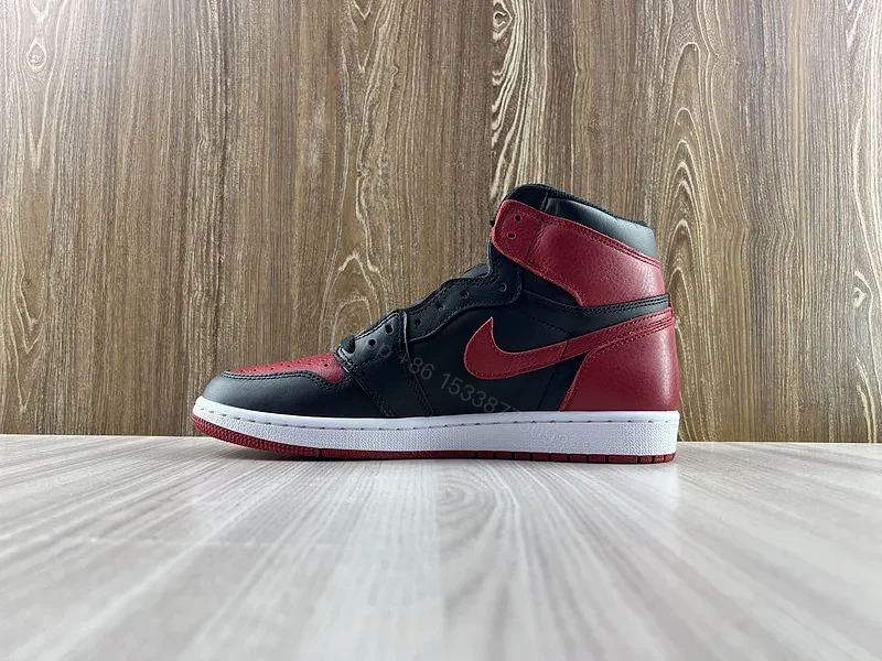 View 8 of Bold Contrast Leather High-Top Sneakers for Men