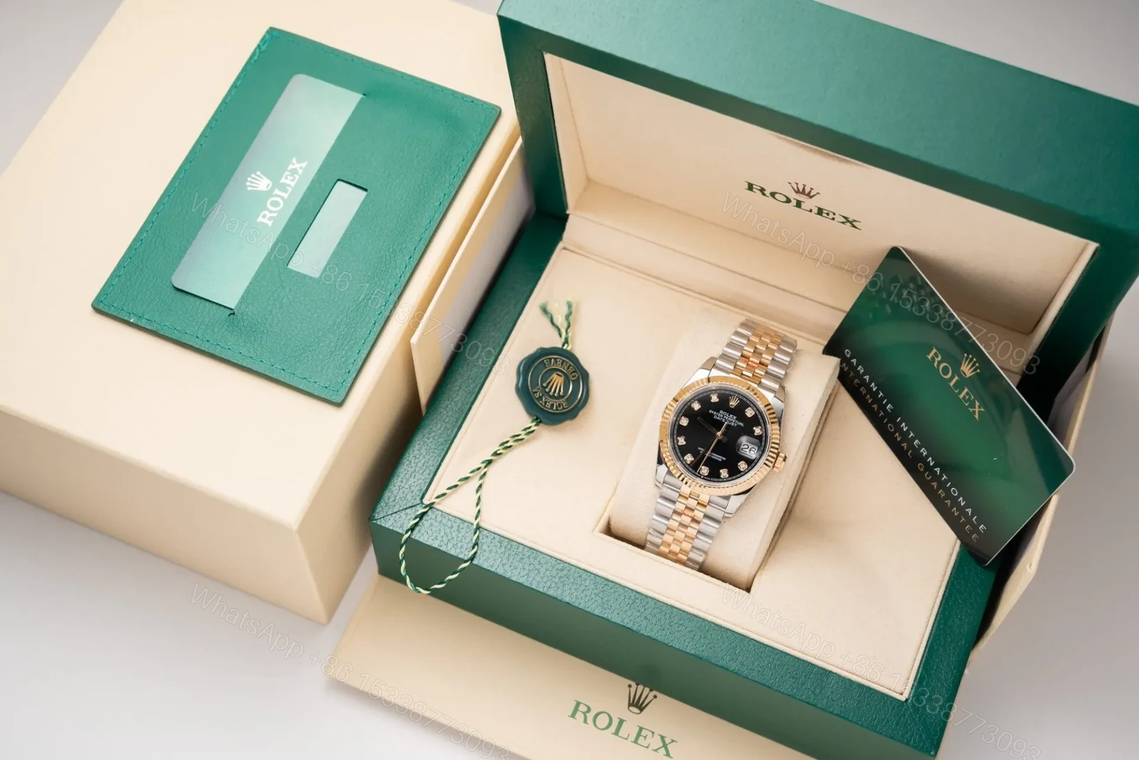 View 3 of Replica Rolex Datejust Black Dial 116233 36 mm