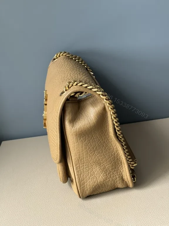 View 6 of Chic Pebbled Leather Bag â€” Textured Luxury, YSL Hardware, Crossbody