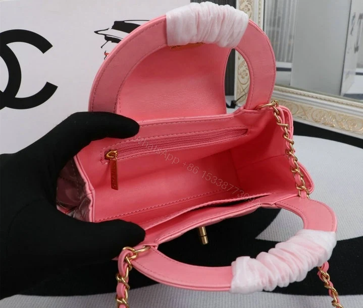 View 7 of Chanel Mini Kelly Shopping Tote Bag PL8XG37 – Pink