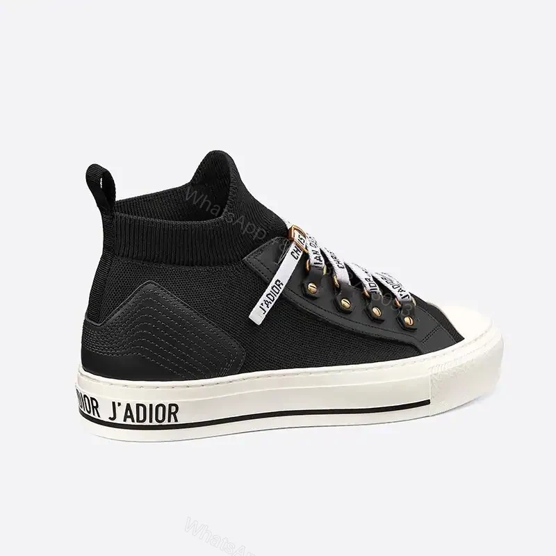 View 3 of WALK’N’DIOR SNEAKERS WOMEN TECHNICAL MESH AND CALFSKIN BLACK – CD174