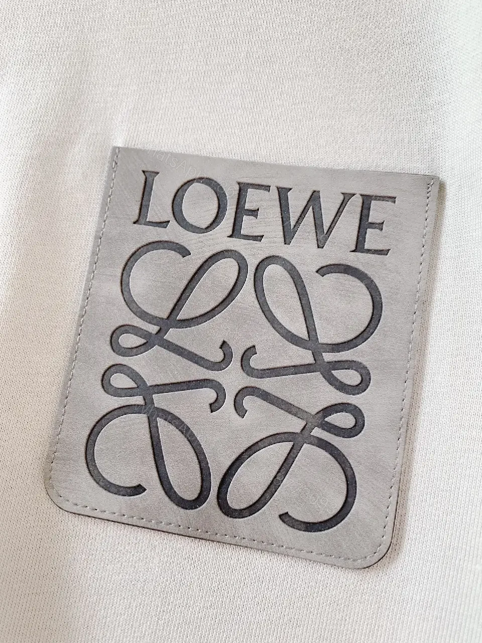 View 4 of Relaxed Tee + Premium Knit + Minimalist + Chest Patch Detail + T-Shirt