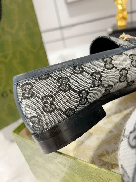 View 8 of G-Style GG Leather Trim Loafers: Modern Everyday Luxury