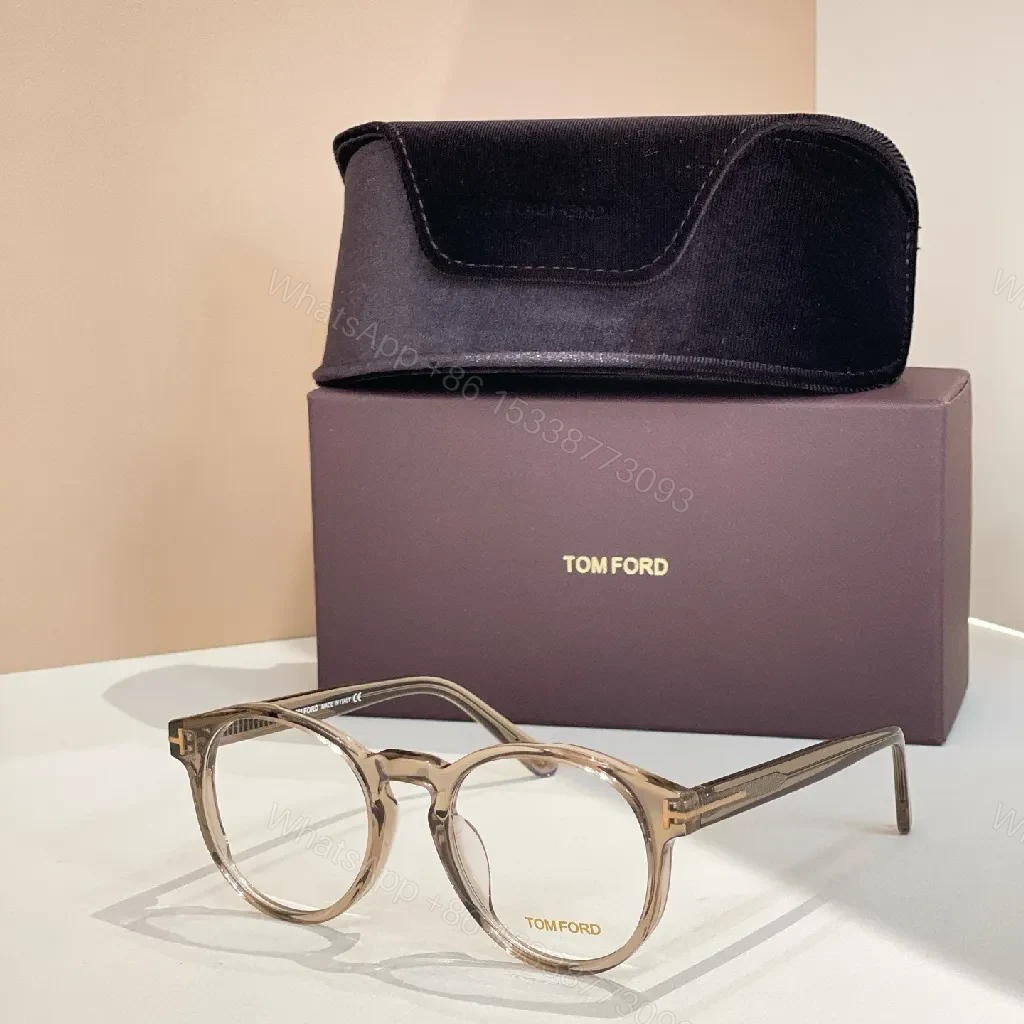 View 4 of Black Acetate Round Frame with Gold-Tone Detailing Eyewear