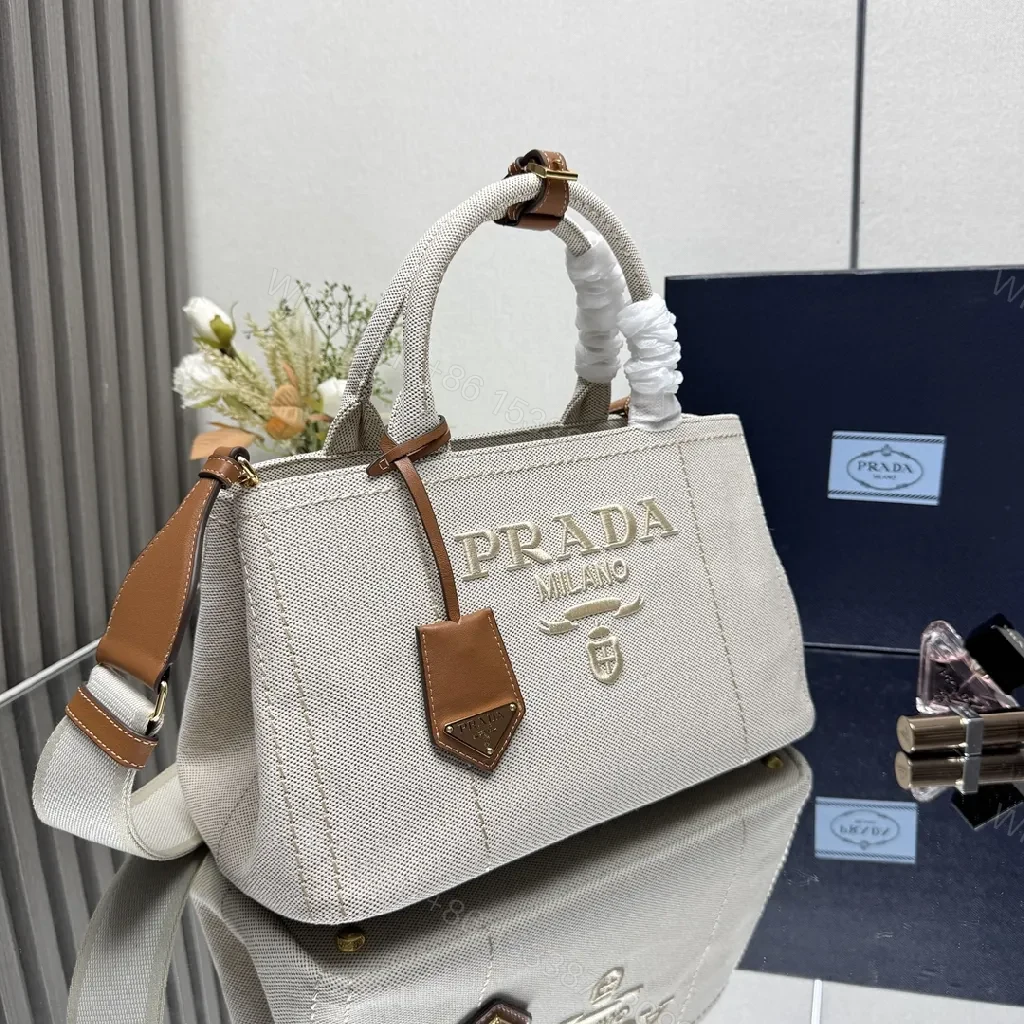 View 2 of Structured Canvas Satchel: Luxe Leather Accents, Everyday Carry