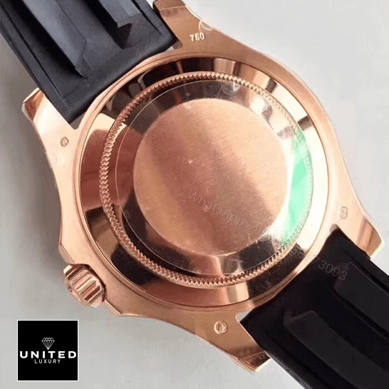 View 13 of Rolex Yacht-Master 40 116655 SATS Rose Gold Automatic Rubber Black Dial Replica