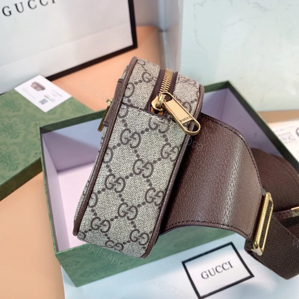 View 7 of Gucci GG Ophidia Belt Bag Brown 24Cm
