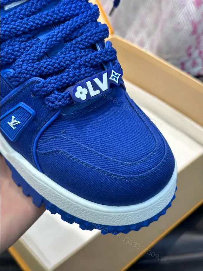 View 6 of LOUIS VUITTON LV TRAINER MAXI SNEAKERS IN BLUE – LSVT331