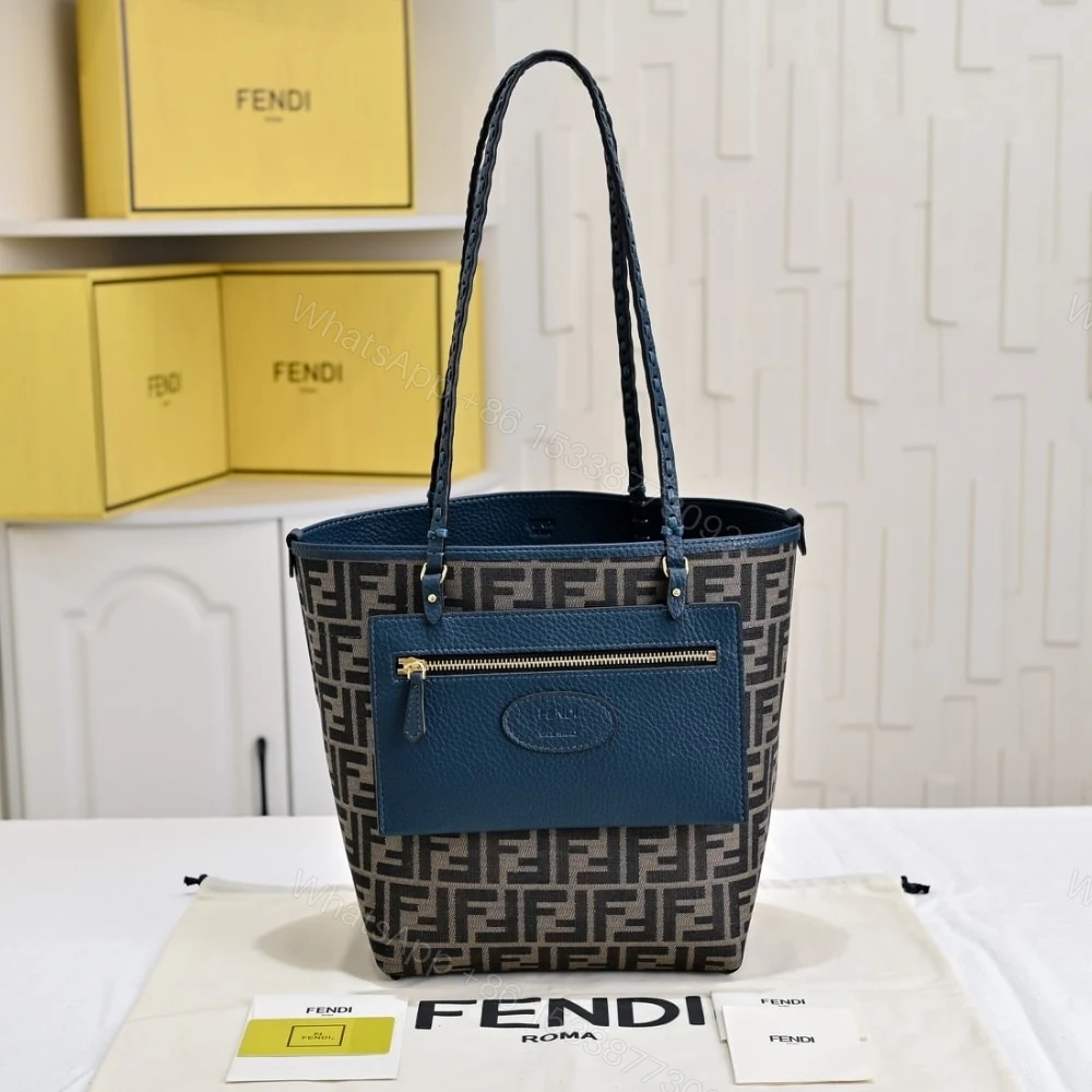 View 3 of FENDI MEDIUM ROLL BLUE 36CM 8BH428AS84F1PQF