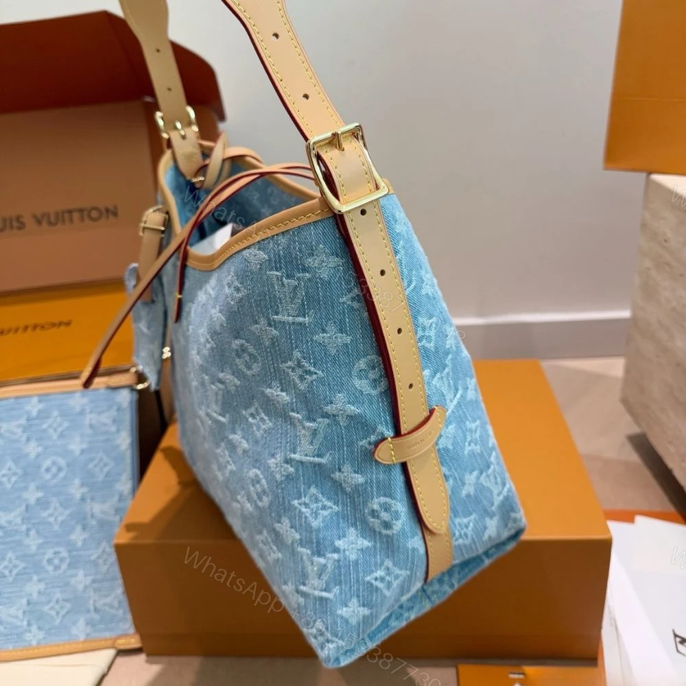 View 4 of Louis Vuitton Carryall PM Blue 30Cm