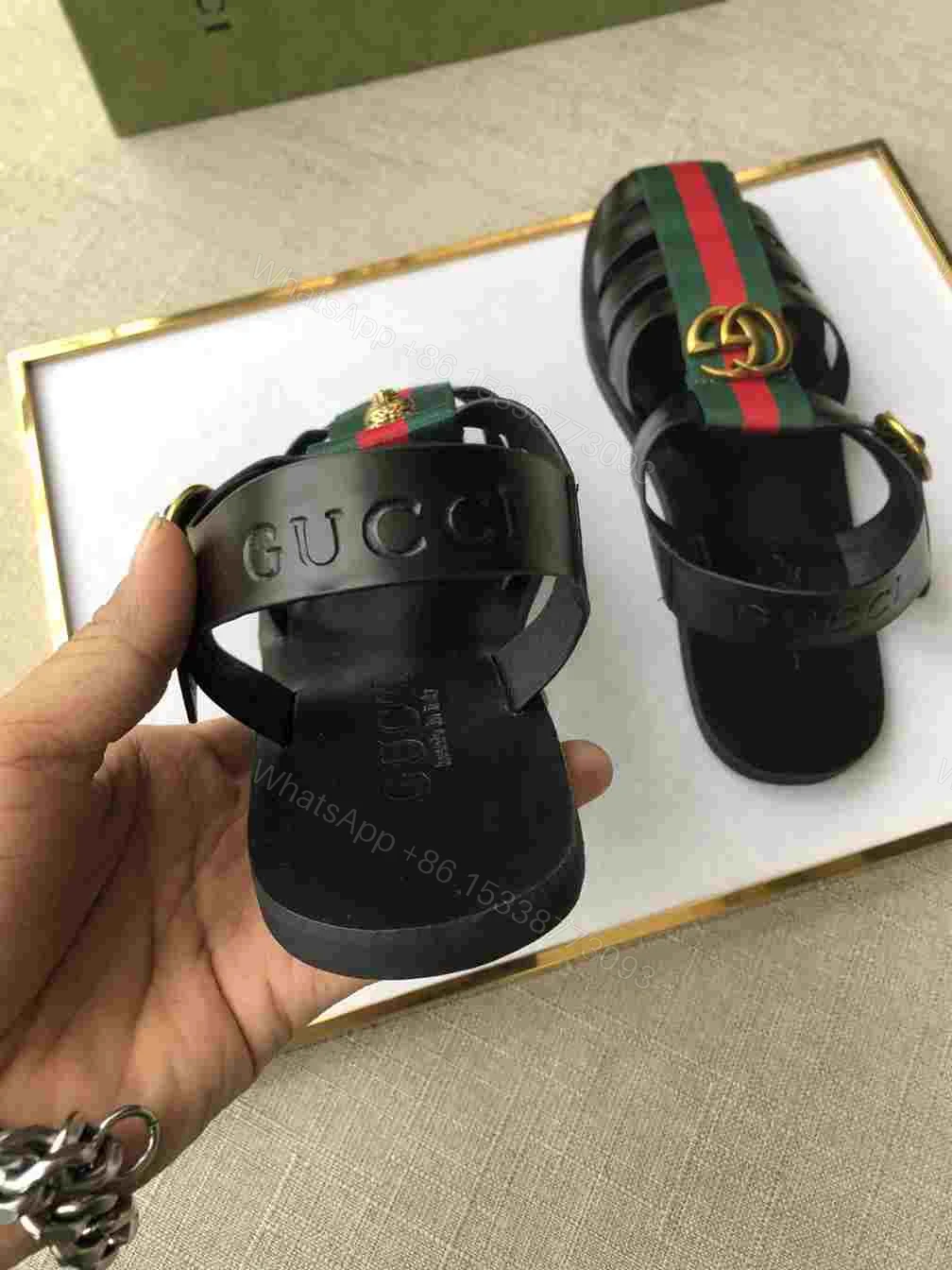 View 9 of GUCCI SANDAL WITH DOUBLE G – SDG010