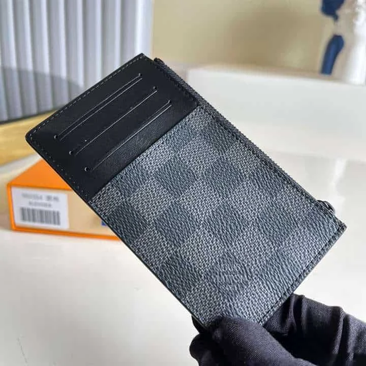 View 6 of N60354 Louis Vuitton Utility Coin Holder Damier Graphite Coated Canvas – RRG054