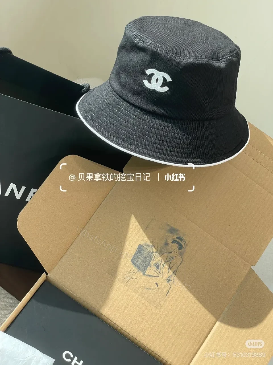 View 5 of Signature Texture Bucket Hat - Luxe, Weather-Ready Style