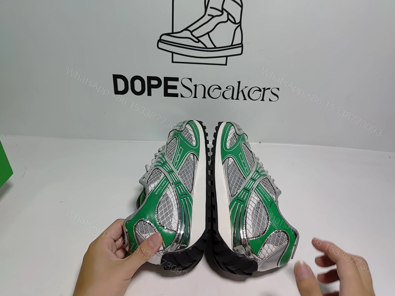 View 11 of Bottega Veneta Orbit Green Reps