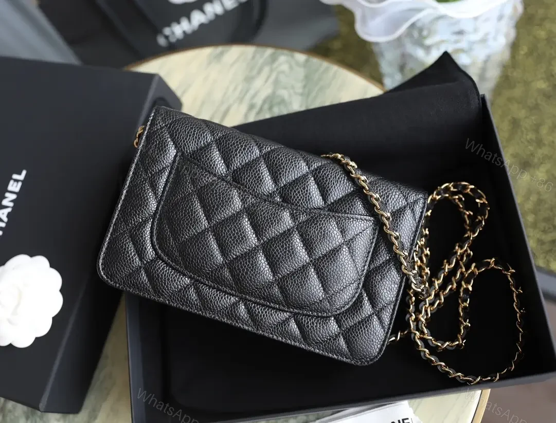 View 9 of Quilted Leather Crossbody with Gold Chain, Chic Designer-Inspired