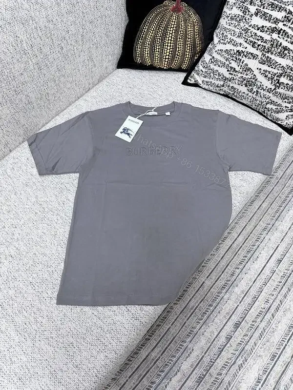 Gray Embossed Cotton-Blend Tee – Minimalist Luxe, All-Day Comfort — view 1