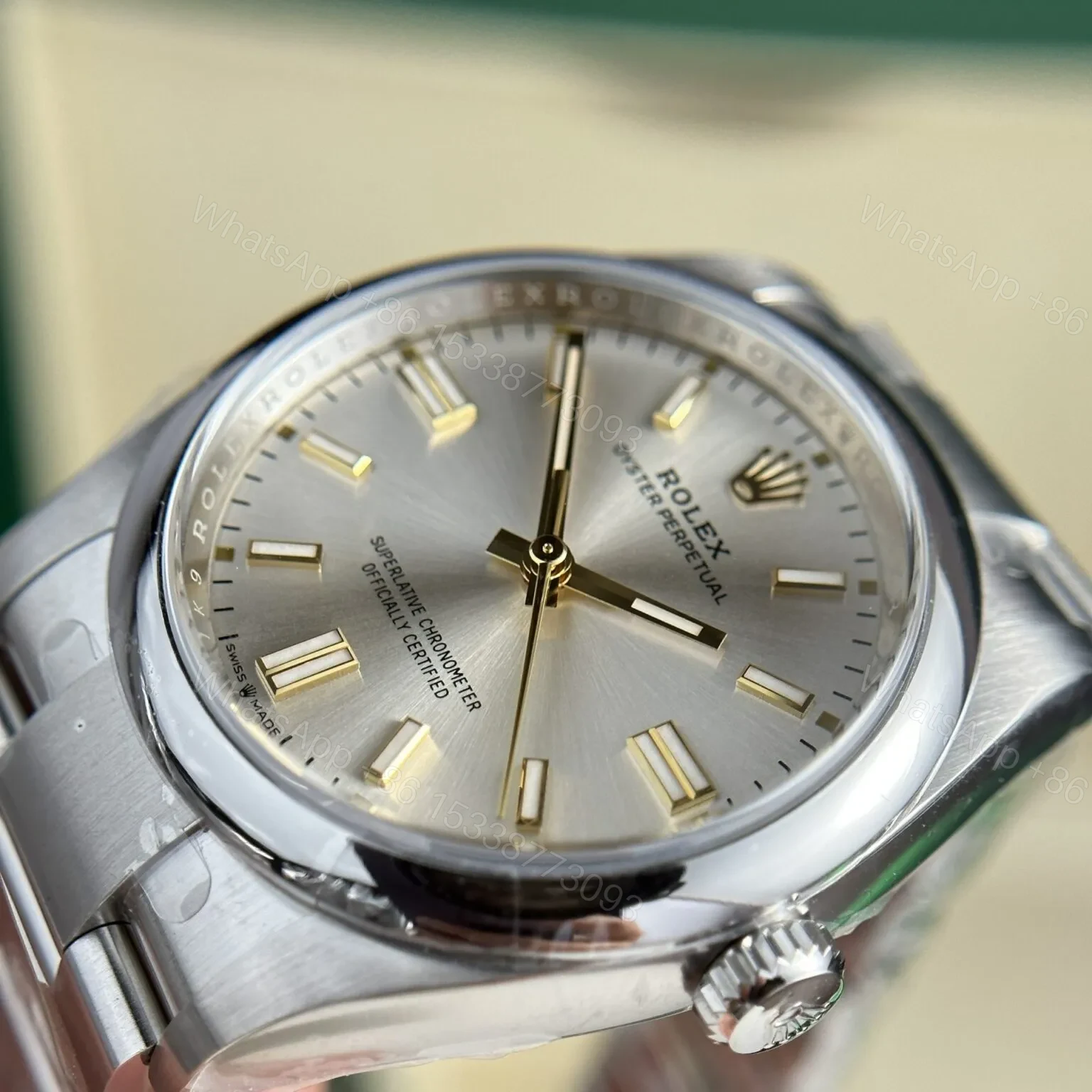 View 5 of Replica Rolex Oyster Perpetual Lady Silver Dial 277200 31 mm
