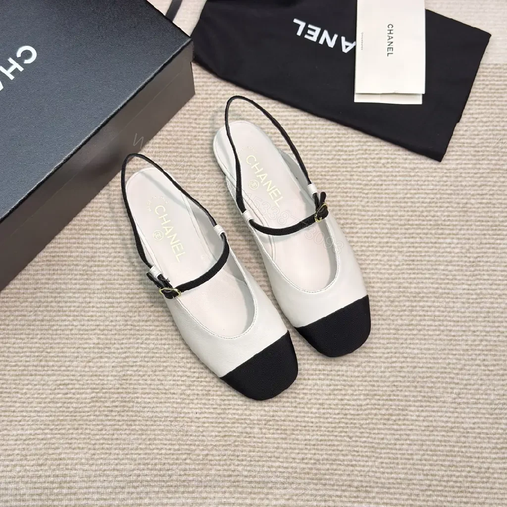 View 8 of Two-Tone Slingback Heels: Modern Chic, All-Day Comfort