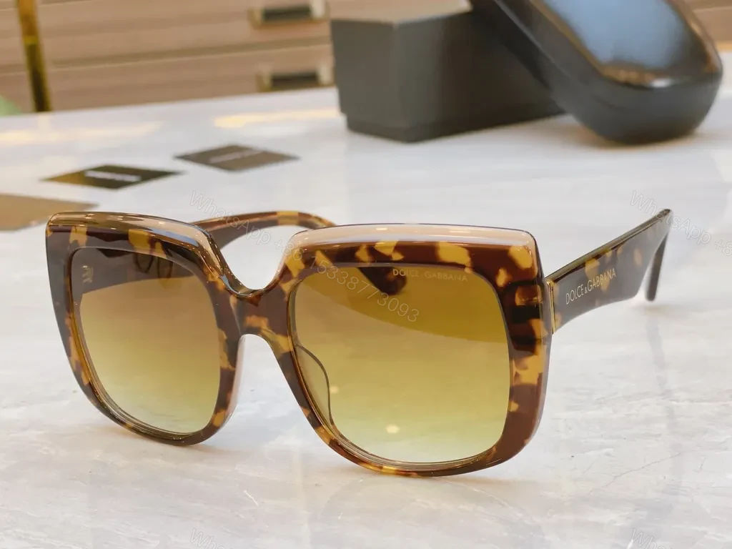 View 9 of Dolce & Gabbana Oversized Sunglasses: Glossy Black, Gradient Lenses