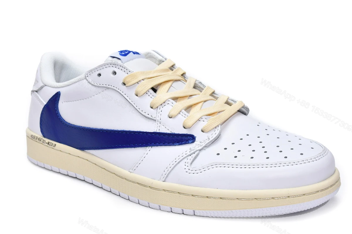 View 2 of Travis Scott x Air Jordan 1 Low WhiteBlue DM6839-186