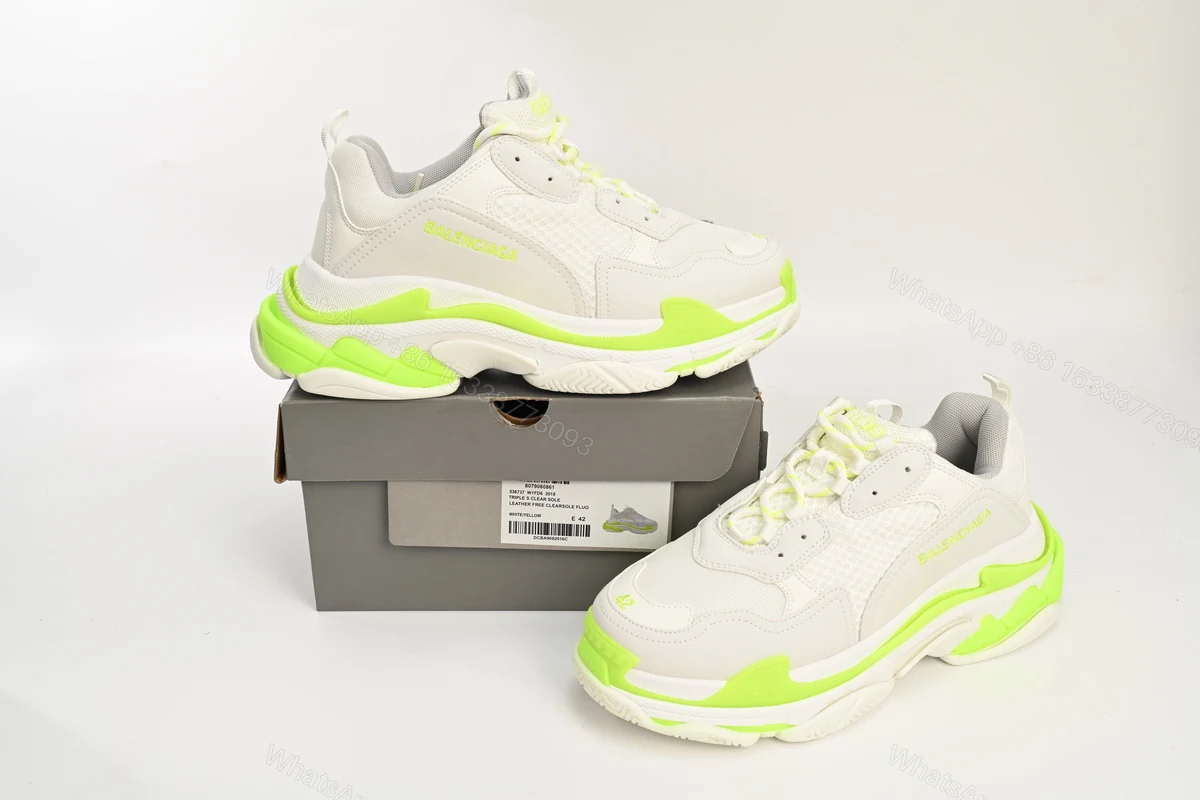View 2 of Balenciaga Triple S Fluorescent White 536737 W0901 9088
