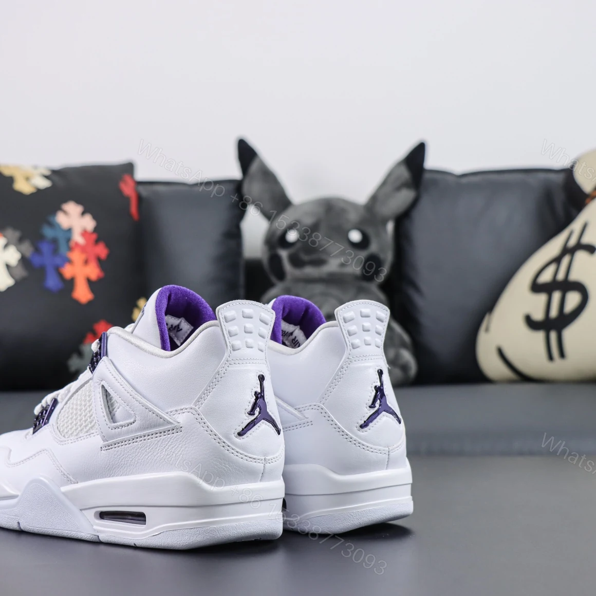 View 6 of Air Jordan 4 Retro Metallic Purple Reps