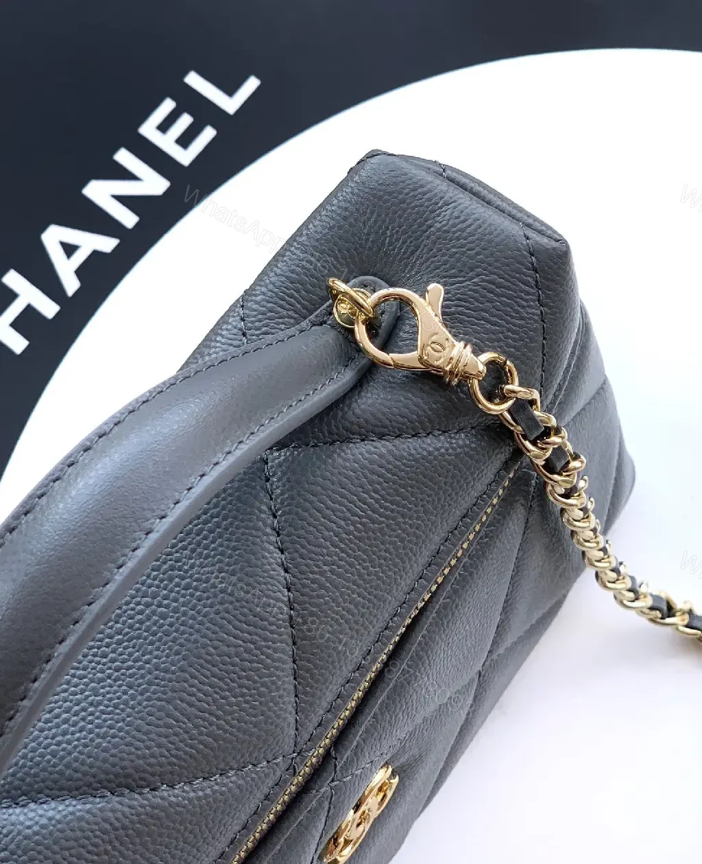View 9 of Quilted Mini Bag with Gold Hardware – Everyday Luxury