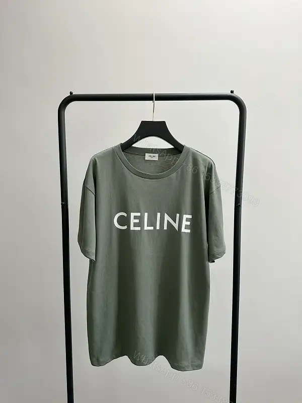 Soft-Heavyweight Cotton Tee — Sage, Relaxed Fit, Logo Accent, Tee — view 1
