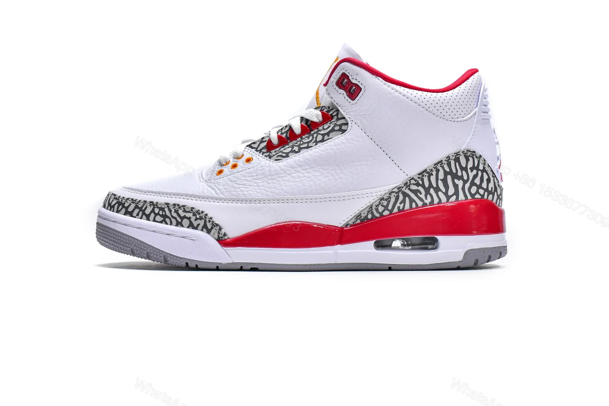 View 9 of Air Jordan 3 Retro Cardinal Red CT8532-126