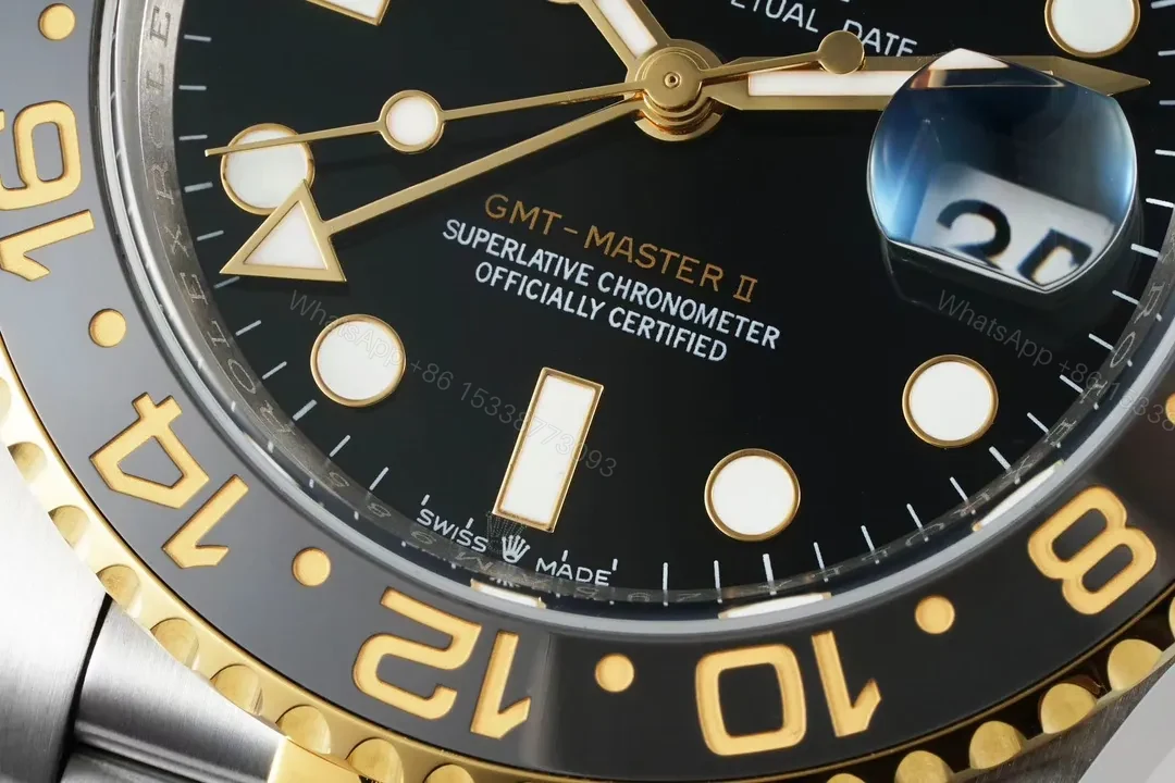 View 5 of OW Factory Clean Factory EWE V5 GMT Black Gold Two-Tone Watch