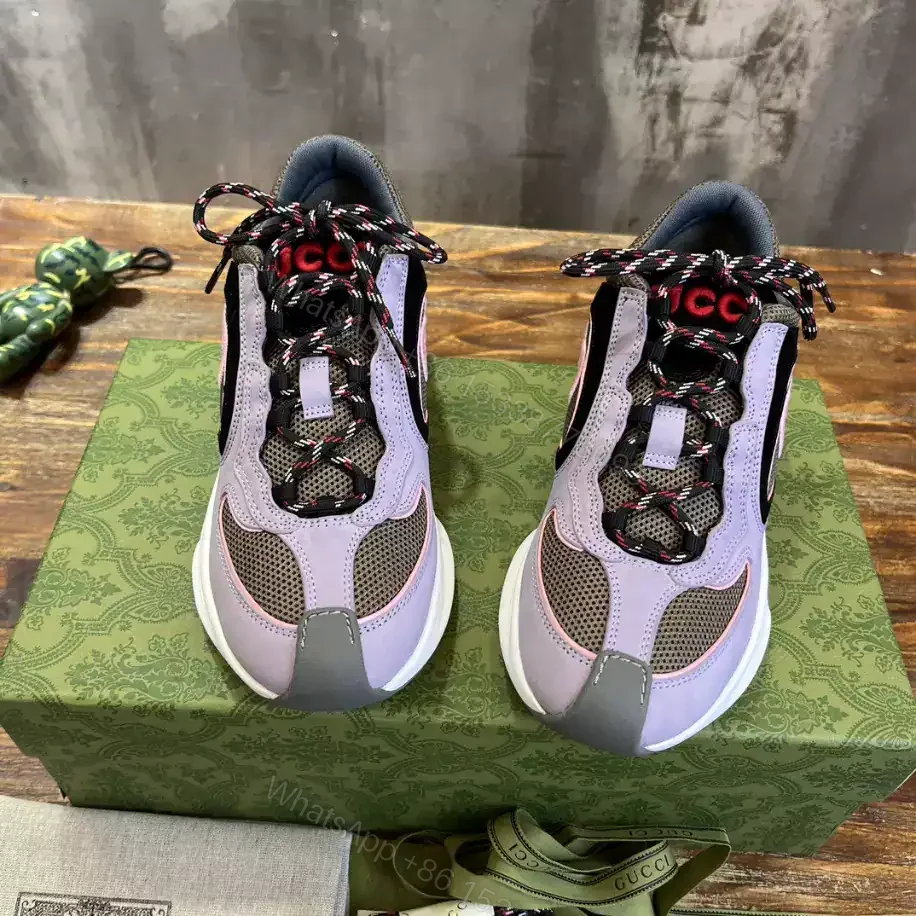 View 7 of GUCCI RUN TRAINER SNEAKERS IN LILAC – GC164